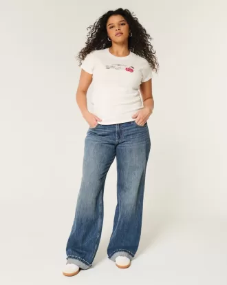 Low-Rise Dark Wash Baggy Jeans,Low-Rise Dark Wash Baggy Jeans