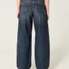 Low Rise Dark Wash Barrel Jeans,Low Rise Dark Wash Barrel Jeans