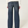 Low-Rise Dark Wash Loose Jeans,Low-Rise Dark Wash Loose Jeans
