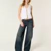 Low-Rise Dark Wash Super Baggy Jeans,Low-Rise Dark Wash Super Baggy Jeans
