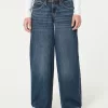 Low-Rise Dark Wash Super Baggy Jeans,Low-Rise Dark Wash Super Baggy Jeans
