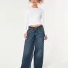Low-Rise Dark Wash Super Baggy Jeans,Low-Rise Dark Wash Super Baggy Jeans