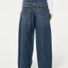 Low-Rise Dark Wash Super Baggy Jeans,Low-Rise Dark Wash Super Baggy Jeans