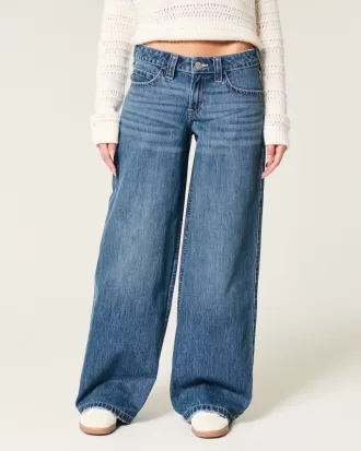 Low-Rise Dark Wash Super Baggy Jeans,Low-Rise Dark Wash Super Baggy Jeans