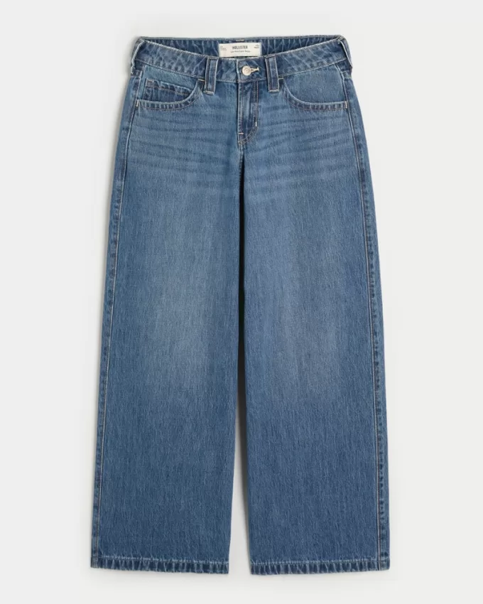 Low-Rise Dark Wash Super Baggy Jeans,Low-Rise Dark Wash Super Baggy Jeans