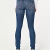 Low-Rise Dark Wash Super Skinny Jeans,Low-Rise Dark Wash Super Skinny Jeans