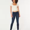 Low-Rise Dark Wash Super Skinny Jeans,Low-Rise Dark Wash Super Skinny Jeans