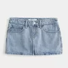 Low-Rise Denim Mini Skort,Low-Rise Denim Mini Skort
