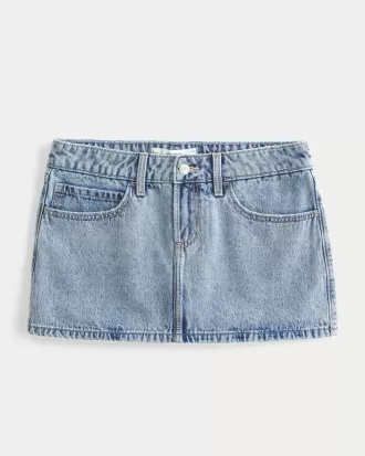 Low-Rise Denim Mini Skort,Low-Rise Denim Mini Skort