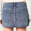 Low-Rise Denim Mini Skort,Low-Rise Denim Mini Skort