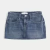 Low-Rise Denim Mini Skort,Low-Rise Denim Mini Skort