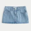 Low-Rise Denim Mini Skort,Low-Rise Denim Mini Skort