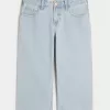 Low-Rise Light Wash Capri Jeans,Low-Rise Light Wash Capri Jeans