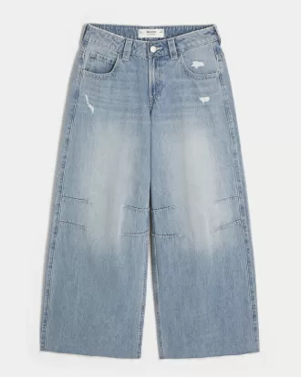 Low-Rise Light Wash Extreme Baggy Jeans,Low-Rise Light Wash Extreme Baggy Jeans