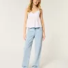 Low-Rise Light Wash Loose Jeans,Low-Rise Light Wash Loose Jeans
