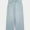 Low-Rise Light Wash Super Baggy Jeans,Low-Rise Light Wash Super Baggy Jeans
