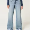 Low-Rise Medium Wash Baggy Jeans,Low-Rise Medium Wash Baggy Jeans