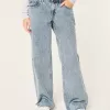 Low-Rise Medium Wash Baggy Jeans,Low-Rise Medium Wash Baggy Jeans
