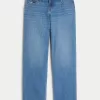 Low-Rise Medium Wash Loose Jeans,Low-Rise Medium Wash Loose Jeans