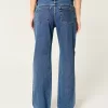 Low-Rise Medium Wash Relaxed Straight Jeans,Low-Rise Medium Wash Relaxed Straight Jeans