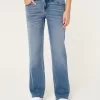 Low-Rise Medium Wash Relaxed Straight Jeans,Low-Rise Medium Wash Relaxed Straight Jeans