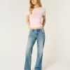 Low-Rise Medium Wash Relaxed Straight Jeans,Low-Rise Medium Wash Relaxed Straight Jeans