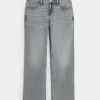 Low-Rise Medium Wash Relaxed Straight Jeans,Low-Rise Medium Wash Relaxed Straight Jeans