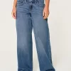 Low-Rise Medium Wash Super Baggy Jeans,Low-Rise Medium Wash Super Baggy Jeans