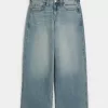 Low-Rise Medium Wash Super Baggy Jeans,Low-Rise Medium Wash Super Baggy Jeans