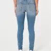 Low-Rise Medium Wash Super Skinny Jeans,Low-Rise Medium Wash Super Skinny Jeans