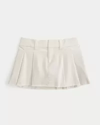 Low-Rise Pleated Poplin Mini Skort,Low-Rise Pleated Poplin Mini Skort
