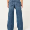Low-Rise Ripped Dark Wash Baggy Jeans,Low-Rise Ripped Dark Wash Baggy Jeans