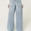 Low-Rise Ripped Medium Wash Super Baggy Jeans,Low-Rise Ripped Medium Wash Super Baggy Jeans