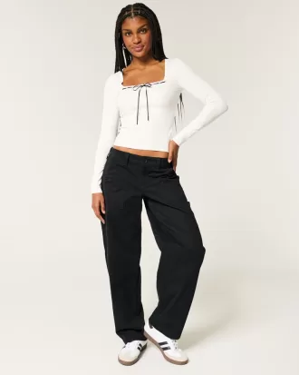 Low-Rise Tapered Baggy Carpenter Pants,Low-Rise Tapered Baggy Carpenter Pants