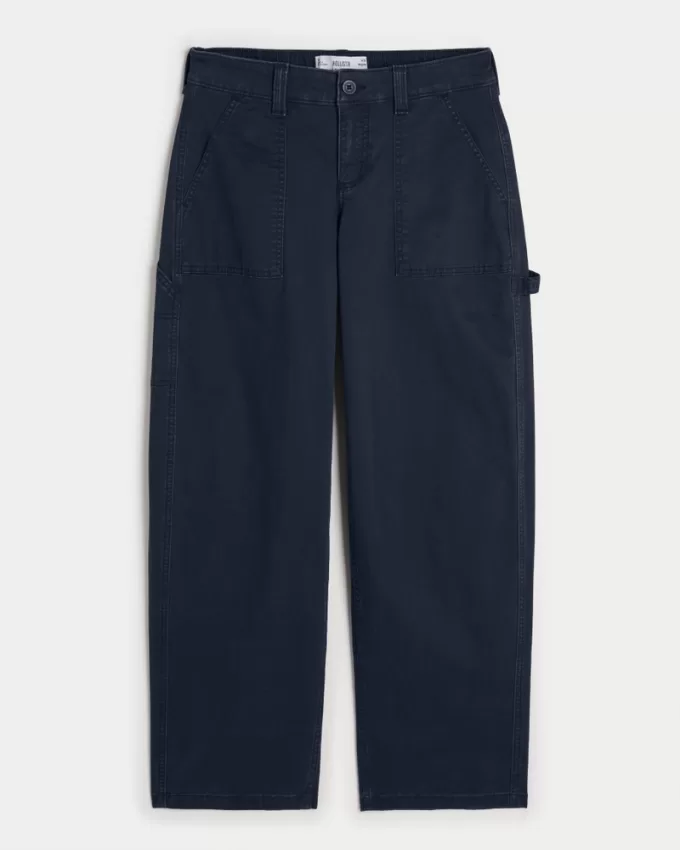 Low-Rise Tapered Baggy Carpenter Pants,Low-Rise Tapered Baggy Carpenter Pants