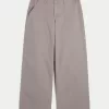 Low-Rise Twill Super Baggy Pants,Low-Rise Twill Super Baggy Pants