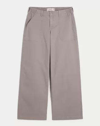 Low-Rise Twill Super Baggy Pants,Low-Rise Twill Super Baggy Pants