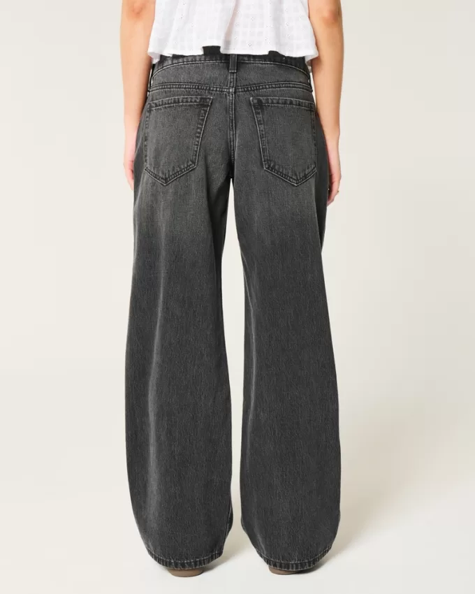 Low-Rise Washed Black Baggy Jeans,Low-Rise Washed Black Baggy Jeans Low-Rise Washed Black Baggy Jeans,Low-Rise Washed Black Baggy Jeans