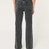 Low-Rise Washed Black Relaxed Straight Jeans,Low-Rise Washed Black Relaxed Straight Jeans
