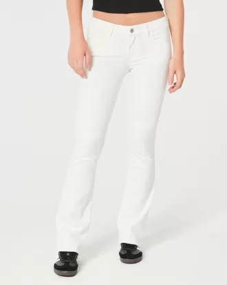 Low-Rise White Boot Jeans,Low-Rise White Boot Jeans