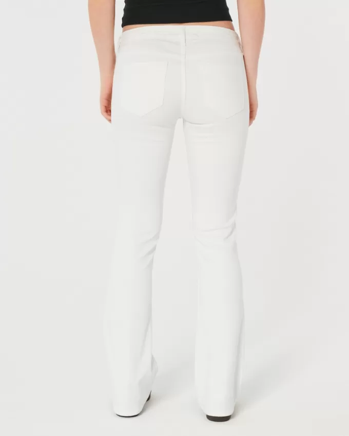 Low-Rise White Boot Jeans,Low-Rise White Boot Jeans