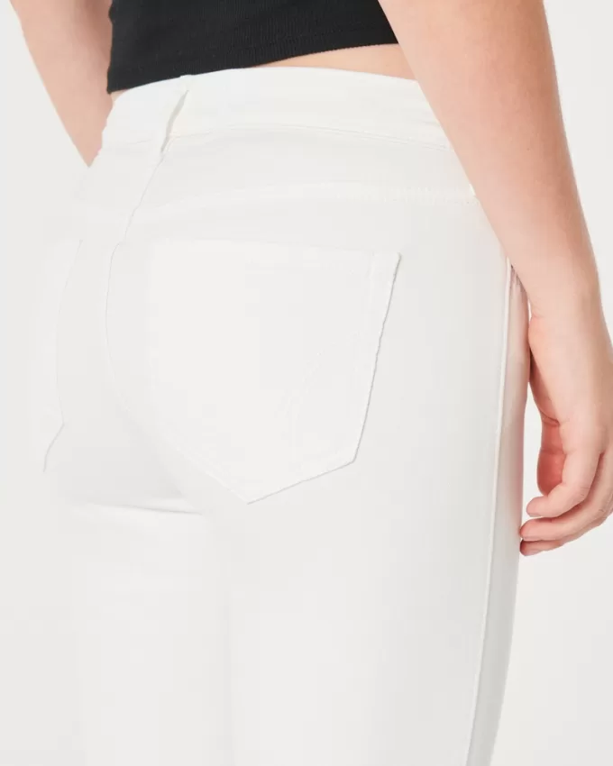 Low-Rise White Boot Jeans,Low-Rise White Boot Jeans