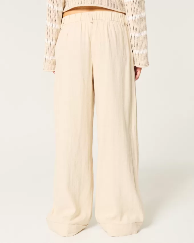 Low-Rise Wide-Leg Pants,Low-Rise Wide-Leg Pants