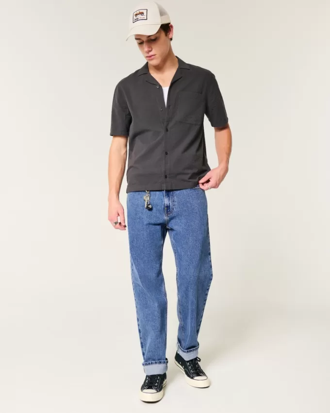 Medium Wash Loose Jeans,Medium Wash Loose Jeans