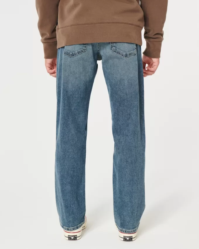 Medium Wash Straight Jeans,Medium Wash Straight Jeans