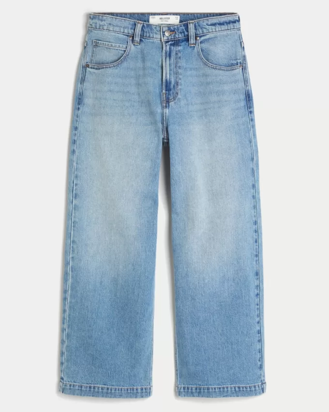 Medium Wash Wolf Graphic Super Baggy Jeans,Medium Wash Wolf Graphic Super Baggy Jeans Medium Wash Wolf Graphic Super Baggy Jeans,Medium Wash Wolf Graphic Super Baggy Jeans