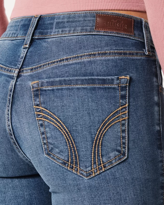 Mid-Rise Medium Wash Boot Jeans,Mid-Rise Medium Wash Boot Jeans