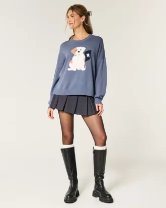 Mid-Rise Pleated Mini Skort,Mid-Rise Pleated Mini Skort