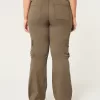Mid-Rise Relaxed Cargo Boot Pants,Mid-Rise Relaxed Cargo Boot Pants