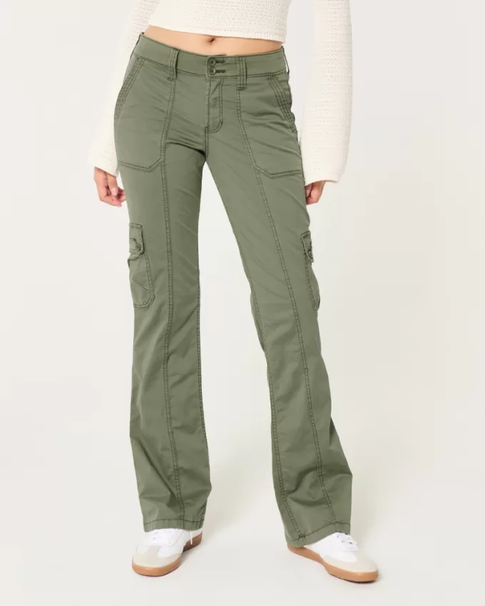 Mid-Rise Relaxed Cargo Boot Pants,Mid-Rise Relaxed Cargo Boot Pants Mid-Rise Relaxed Cargo Boot Pants,Mid-Rise Relaxed Cargo Boot Pants